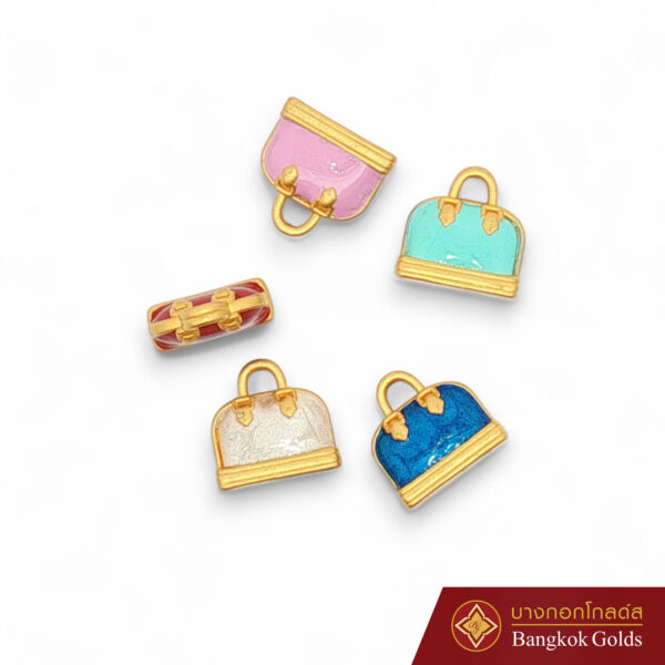 105.2 จี้ กระเป๋า ลงยา