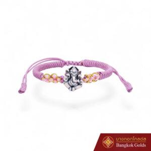 สร้อยข้อมือเงินพระพิฆเนศมหาเทพ ปรางค์ประทับ