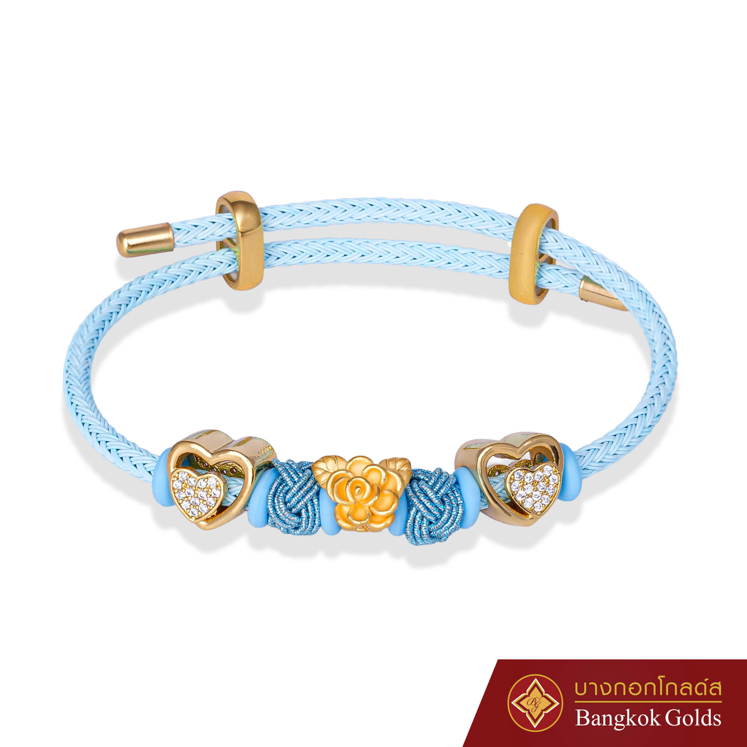 สร้อยข้อมือดอกมะลิ Charm (ทอง 99.99% น้ำหนัก: 0.4 กรัม) - Image 2