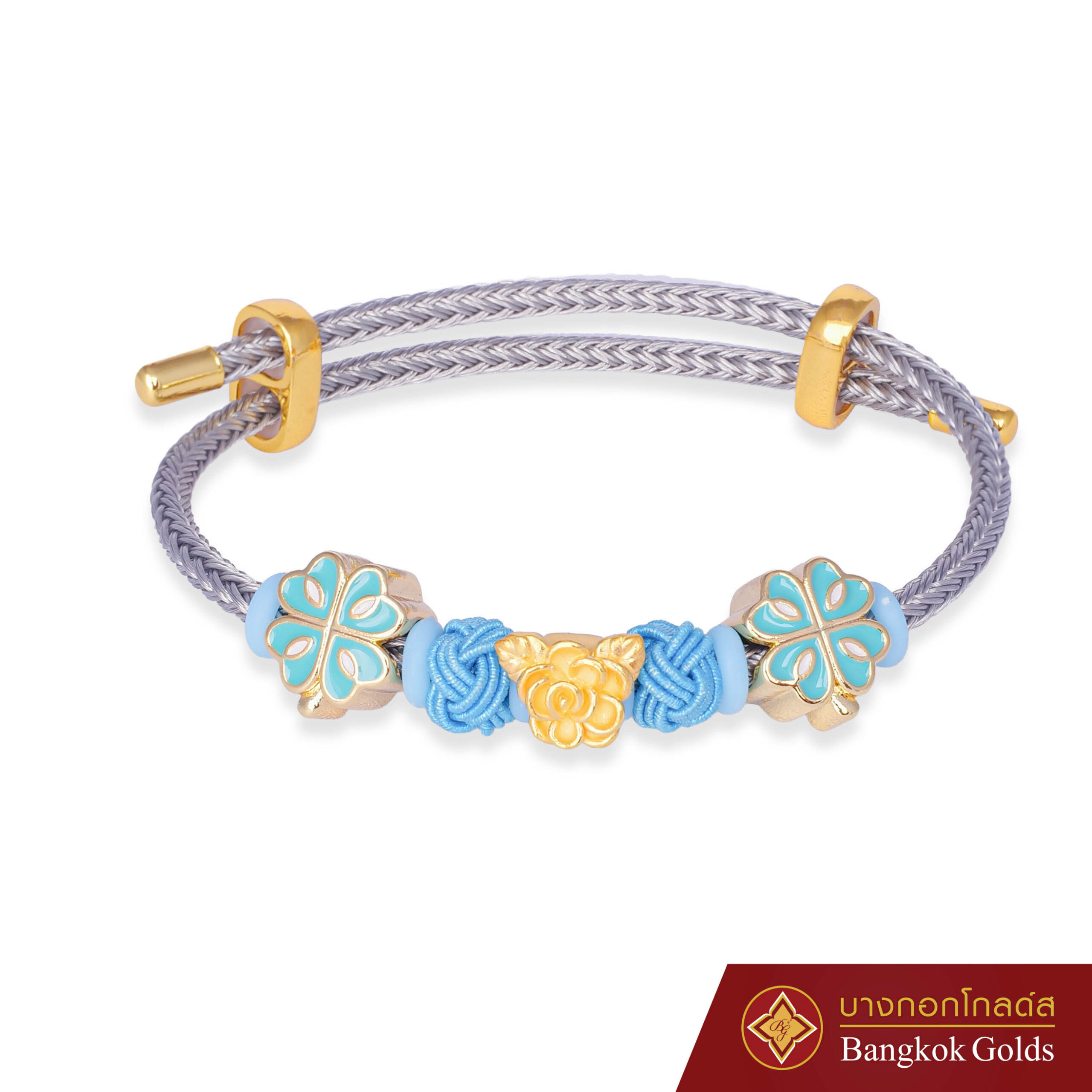 สร้อยข้อมือดอกมะลิ Charm (ทอง 99.99% น้ำหนัก: 0.4 กรัม) - Image 3