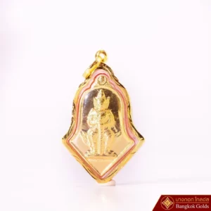 จี้ ท้าวเวสสุวรรณ (องค์สีทอง) จำปีเล็ก วัดจุฬามณี จ.สมุทรสงคราม