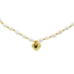 สร้อยคอเงินชุบGงานมงคล ไข่มุกระย้าใจ เปอร์เซ็น: งานเงิน 92.5%