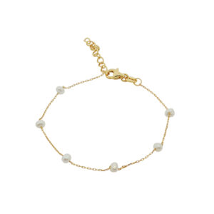 สร้อยข้อมือเงินชุบGงานมงคล ไข่มุก6 เปอร์เซ็น: งานเงิน 92.5%