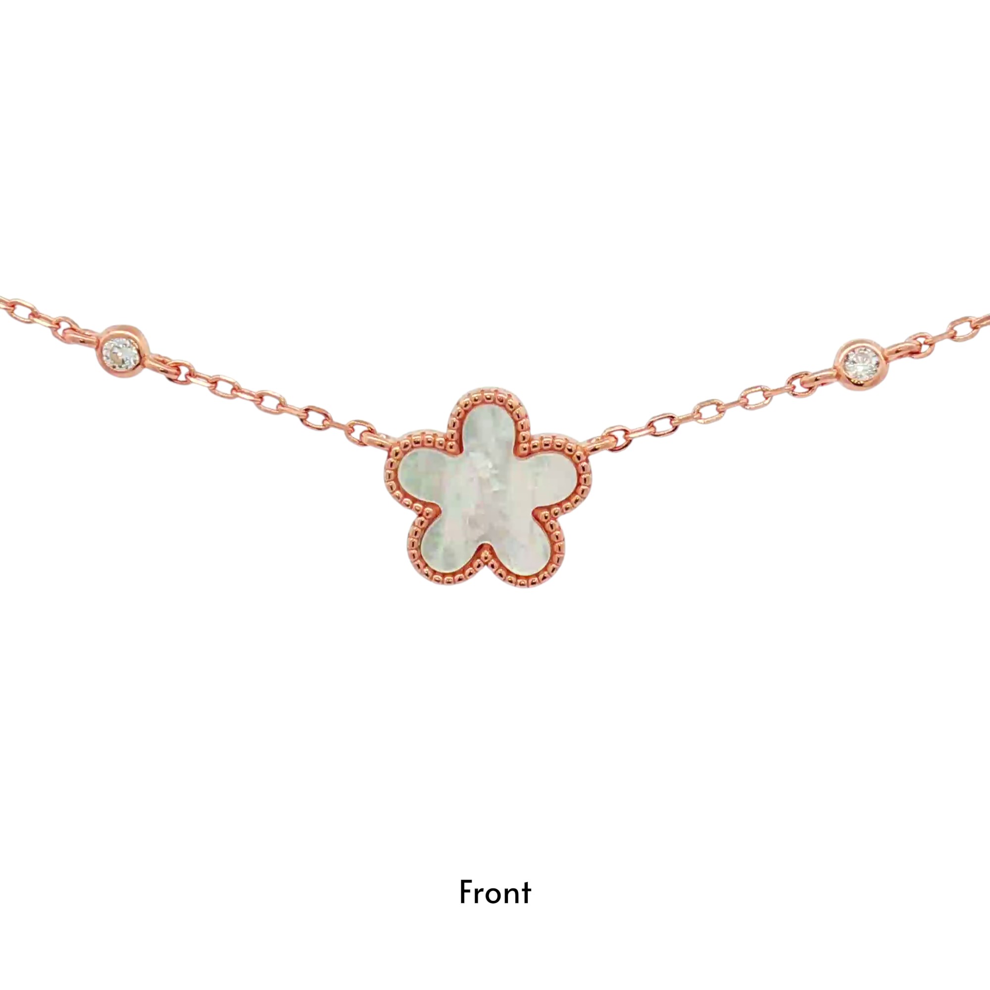 สร้อยคอเงินชุบPGงานมงคล เปลือกหอย5CZ เปอร์เซ็น: งานเงิน 92.5%