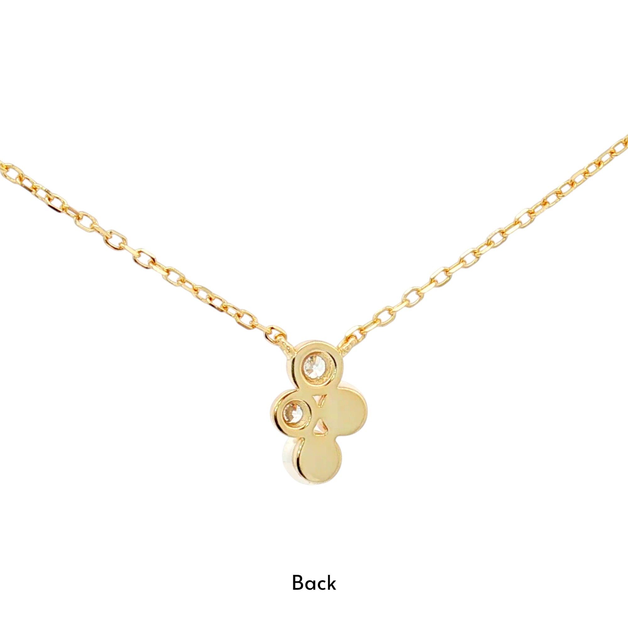 สร้อยคอเงินชุบGงานมงคล ไข่มุก2CZ เปอร์เซ็น: งานเงิน 92.5% - Image 2