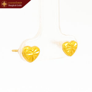 ต่างหูหัวใจ 1 กรัม ทองคำแท้ 96.5%