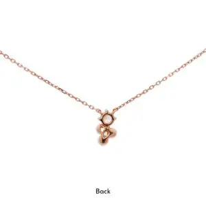 สร้อยคอเงินชุบPGงานมงคล ไข่มุก3CZ เปอร์เซ็น: งานเงิน 92.5% - Image 2