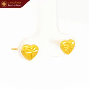 ต่างหูหัวใจ 1 กรัม ทองคำแท้ 96.5%