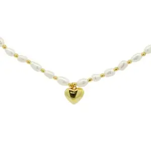 สร้อยคอเงินชุบGงานมงคล ไข่มุกระย้าใจ เปอร์เซ็น: งานเงิน 92.5%