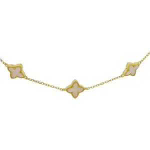 สร้อยคอเงินชุบGงานมงคล เปลือกหอยจิกเงินทอง3 เปอร์เซ็น: งานเงิน 92.5%