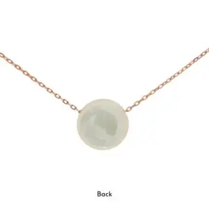 สร้อยคอเงินชุบPGงานมงคล เปลือกหอยCircleCZ เปอร์เซ็น: งานเงิน 92.5% - Image 2