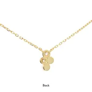 สร้อยคอเงินชุบGงานมงคล ไข่มุก2CZ เปอร์เซ็น: งานเงิน 92.5% - Image 2