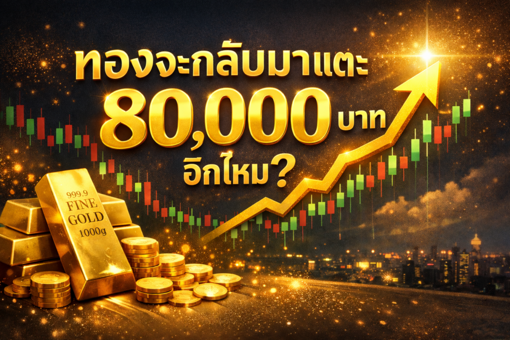ทองจะกลับมาแตะ 80,000 บาทอีกไหม? อัปเดตราคาทองล่าสุด พร้อมมุมมองเข้าใจง่าย ปี 2569