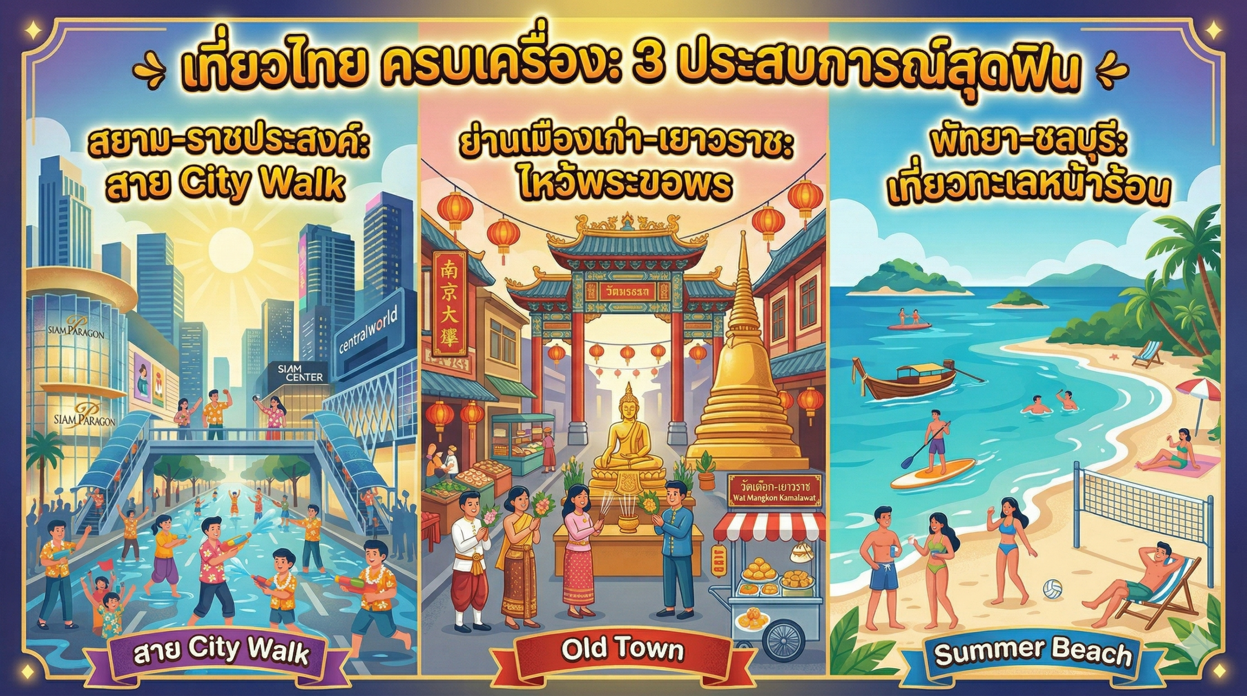 เช็กอิน 3 พิกัดเที่ยวสงกรานต์ 2569 ยอดฮิต!