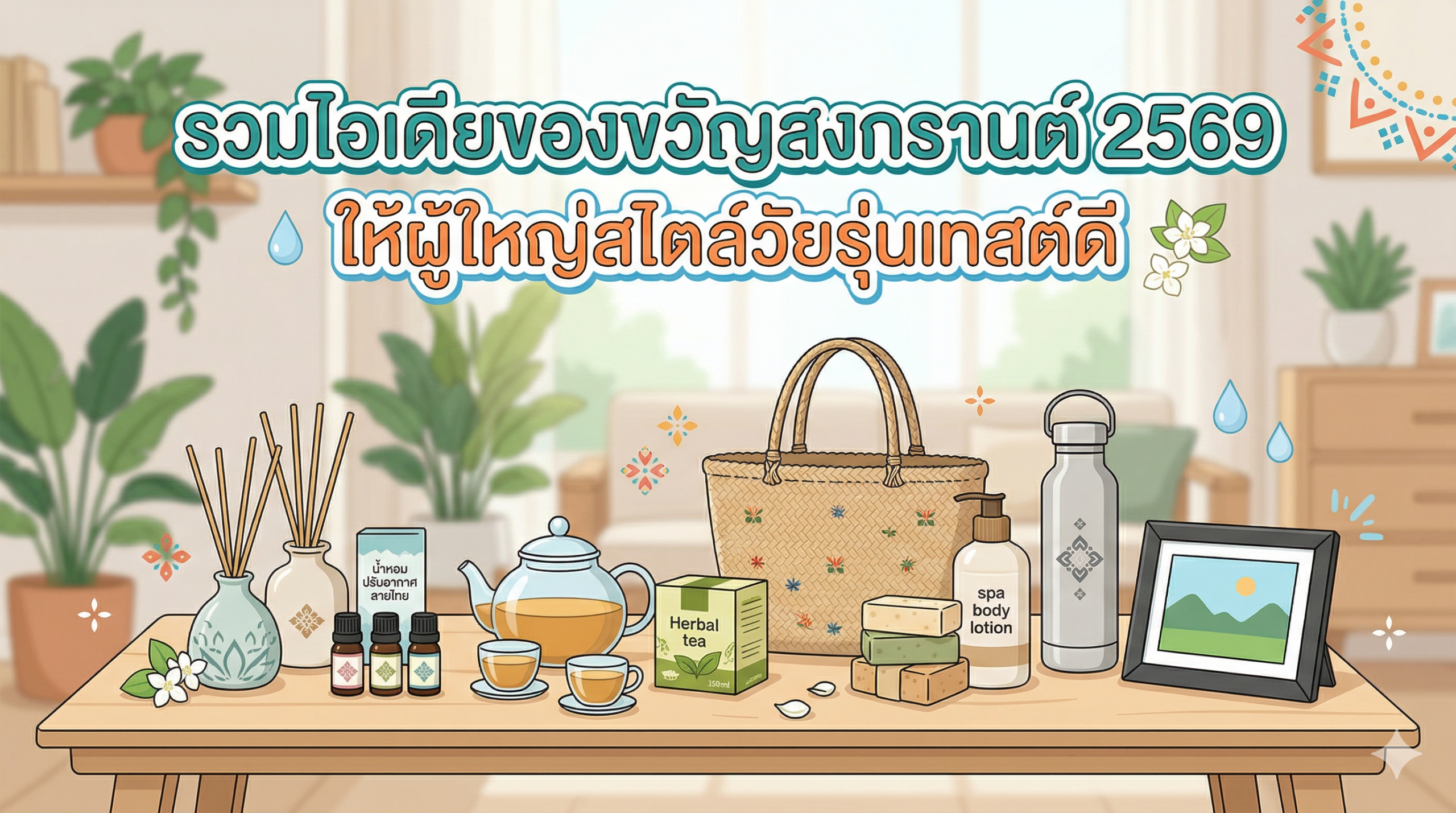 รวมไอเดียของขวัญสงกรานต์ 2569 ให้ผู้ใหญ่สไตล์วัยรุ่นเทสต์ดี
