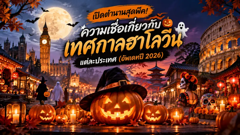 เปิดตำนานสุดพีค! ความเชื่อเกี่ยวกับเทศกาลฮาโลวีนแต่ละประเทศ (อัพเดทปี 2026)