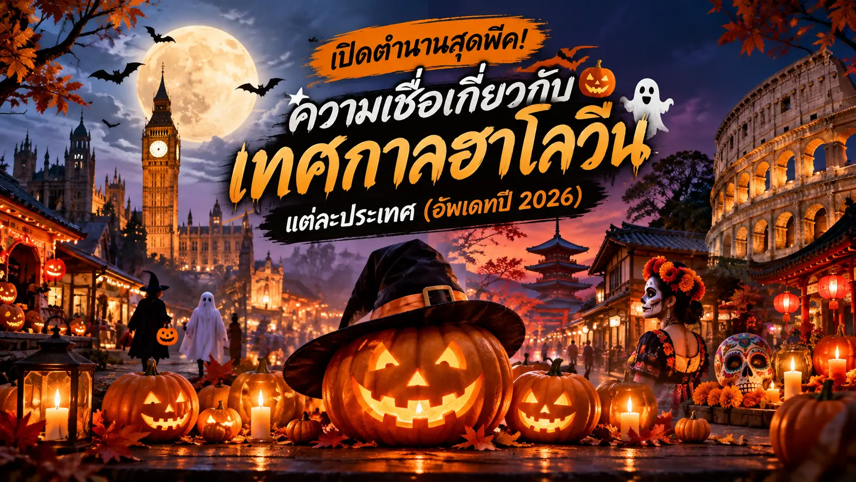 เปิดตำนานสุดพีค! ความเชื่อเกี่ยวกับเทศกาลฮาโลวีนแต่ละประเทศ